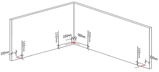 Měření pravoúhlosti svislých konstrukcí geodeticky