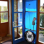 blower door test